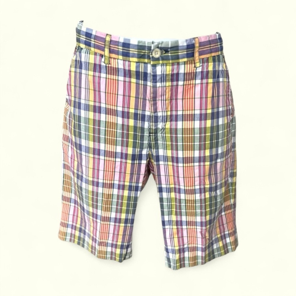 Polo Ralph Lauren Vintage SZ 30 Multicolor Plaid Men's‎ cotton  Shorts